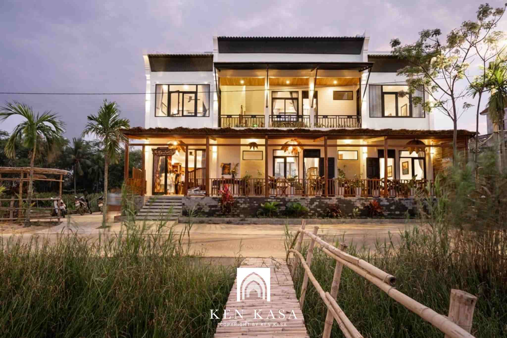 Mẫu nhà homestay phong cách hiện đại The Boathouse riverside homestay